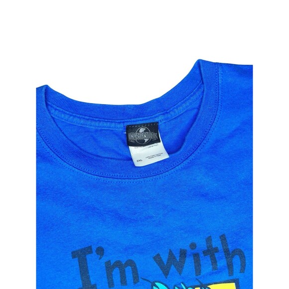 Universal Studios Dr Seuss I’m With Thing 1 T-Shirt Adult 2XL Islands Vintage - Picture 2 of 4